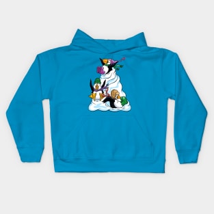 Puffin Down The Hill Kids Hoodie